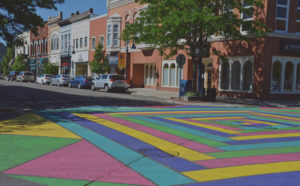 Downtown Mt. Pleasant, Painted intersection