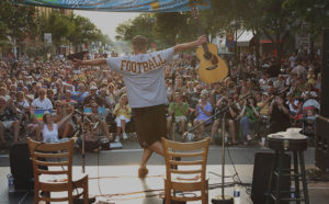 Entertainment in Downtown Mt. Pleasant, Jeff Daniels performs at Max and Emily's Summer Concert Series