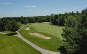 Click here for a Golf Package Quote for Central Michigan. Photo of Hole 12 at PohlCat Golf Course in Mt. Pleasant, Michigan.
