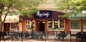 Max and Emilys Eatery storefront in Downtown Mt. Pleasant, Michigan