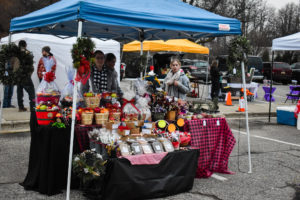 Winter Market booth at Christmas Celebration.