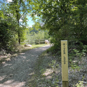 Deerfield Park River Loop sign.