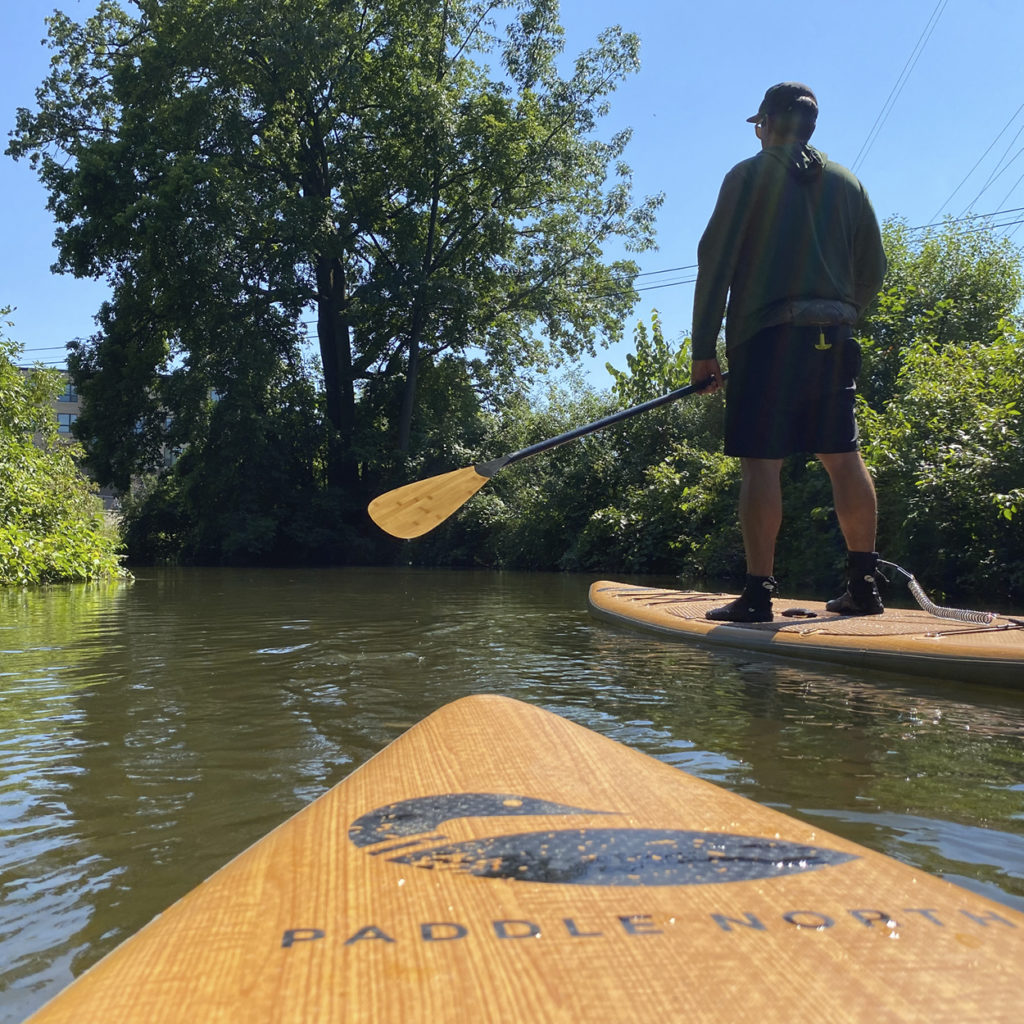 Paddleboards on the Chippewa River.