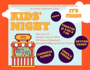 Promotional flyer for Kids' Night