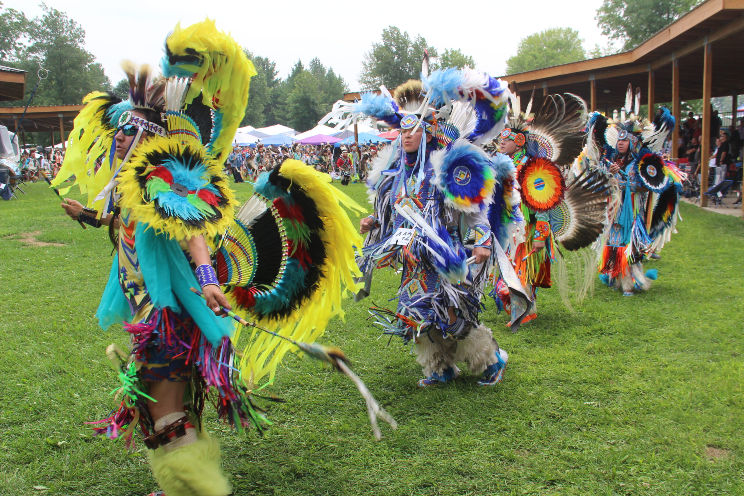 Dancers at the Saginaw Chippewa Tribe Powwow