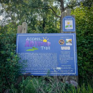 Access Adventure Trail Sign.