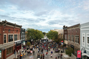 Streetscape, downtown, Overview,